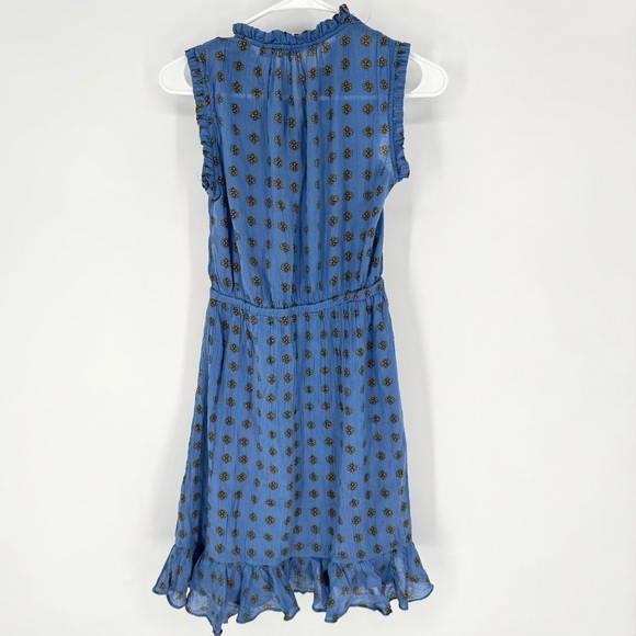 Anthropologie | & Other Stories Blue Floral Ruffle Dress - Picture 2 of 6